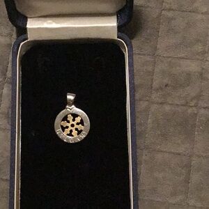 Bulgari Stainless steel and 18k gold Pendant with large bail